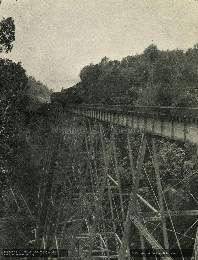 Postcard: New Haven Railroad Bridge, Conway, Massachusetts